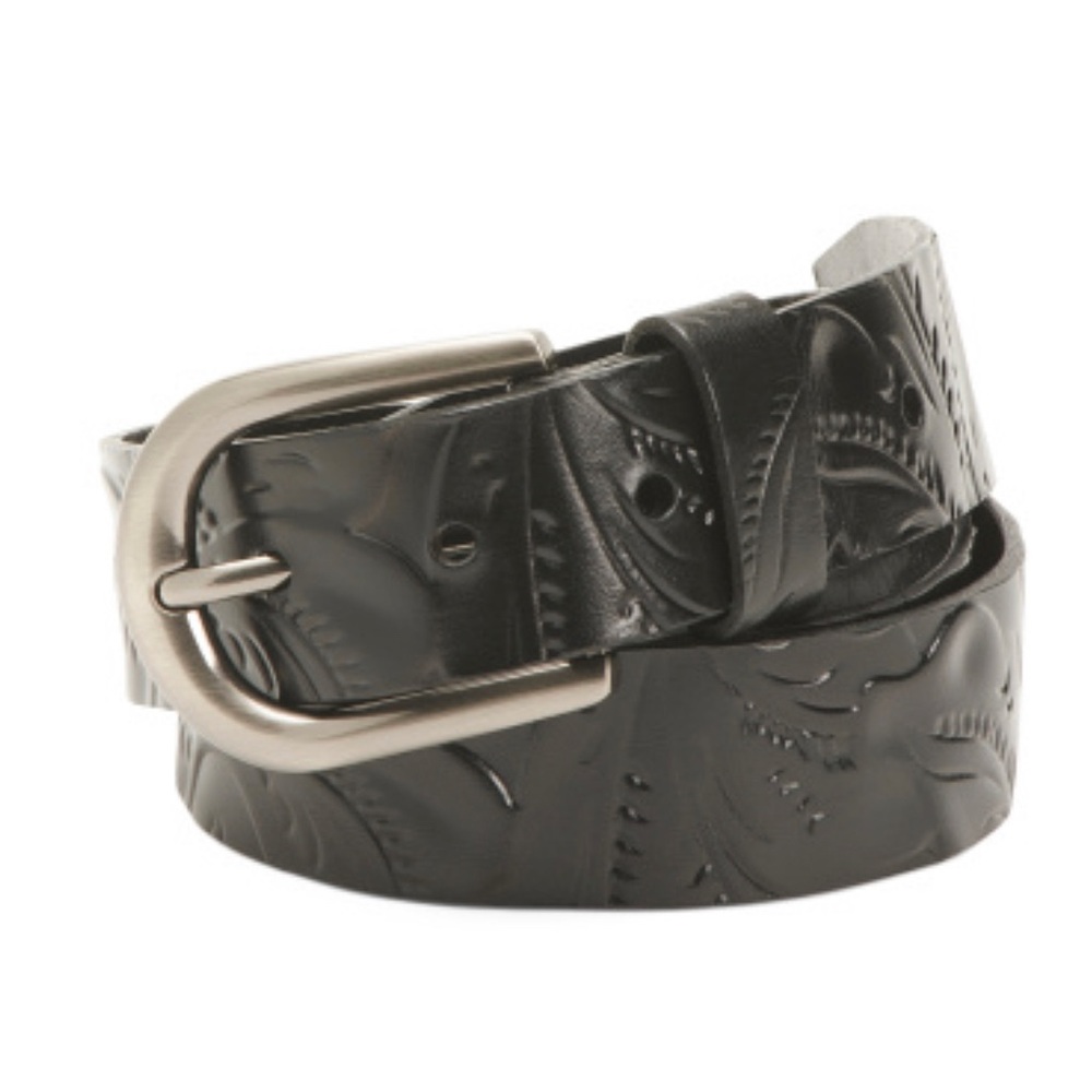 NWT Patricia Nash Black Leather belt Size Small